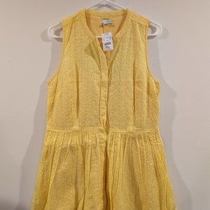 J. Crew Yellow Sleeveless Dress
